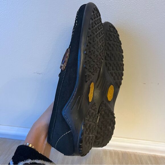 MARTIN DINGMAN BILL SAFARI KUDU Black SUEDE HORSE BIT LOAFERS Women’s Sz 8.5M - Picture 12 of 16